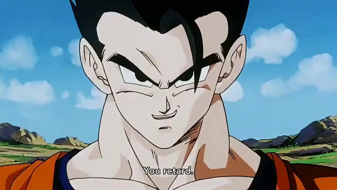 idk what sub this is from but it's so out of pocket from Gohan lmao